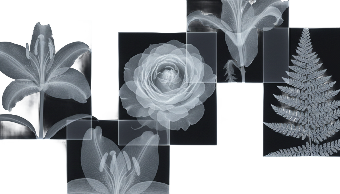 x ray flowers png PNG transparent background