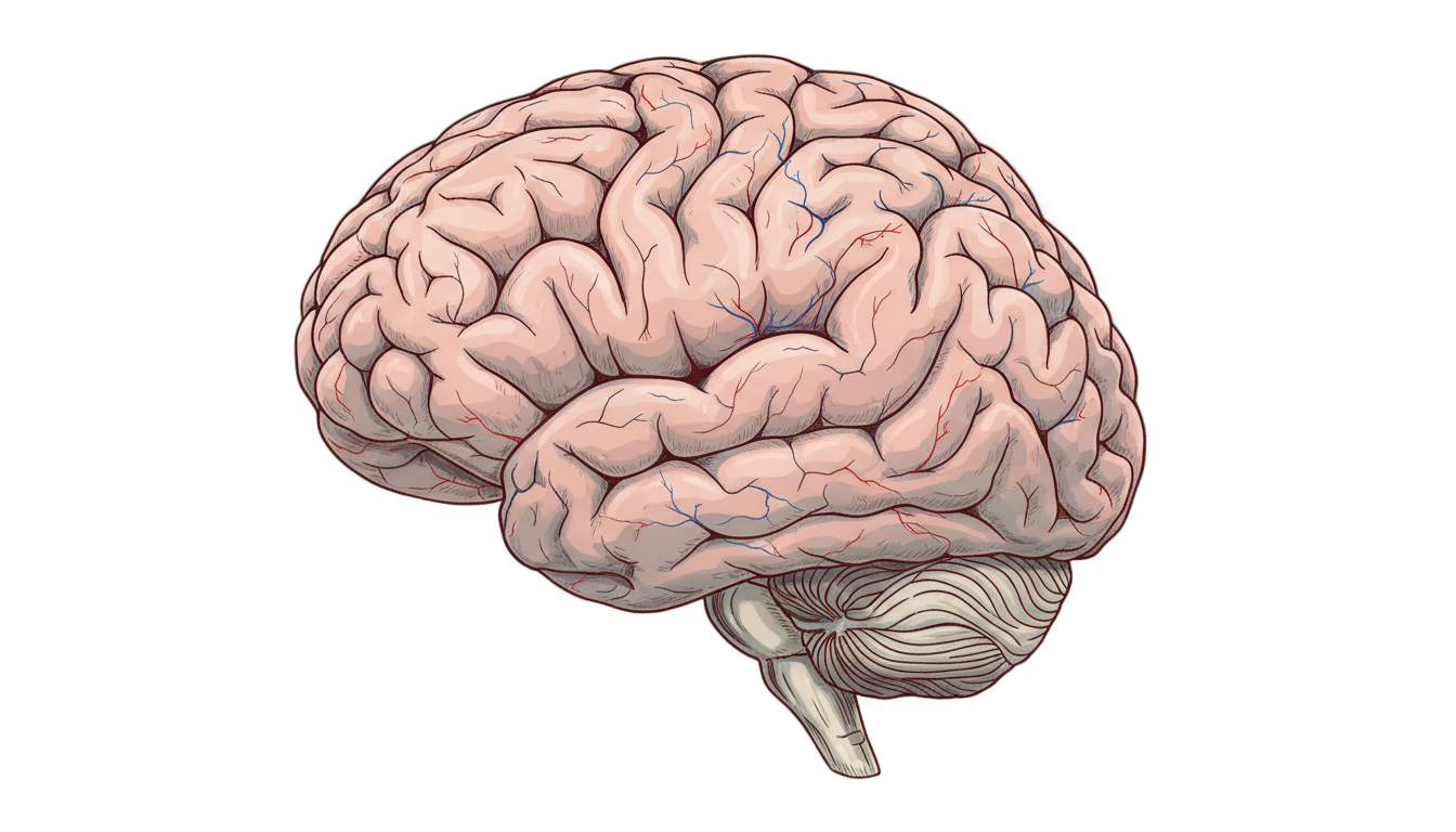 brain side view png PNG transparent background