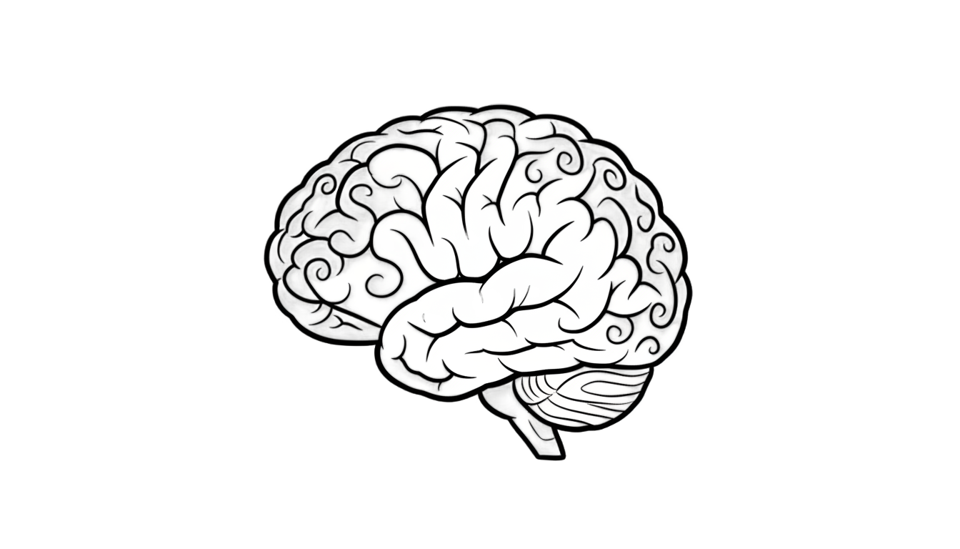 brain doodle png PNG transparent background