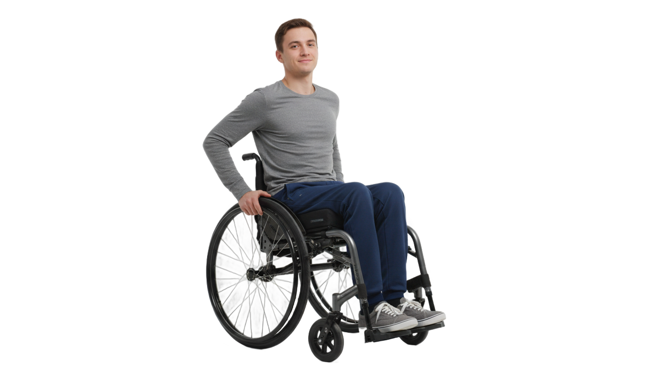 wheelchair person png PNG transparent background