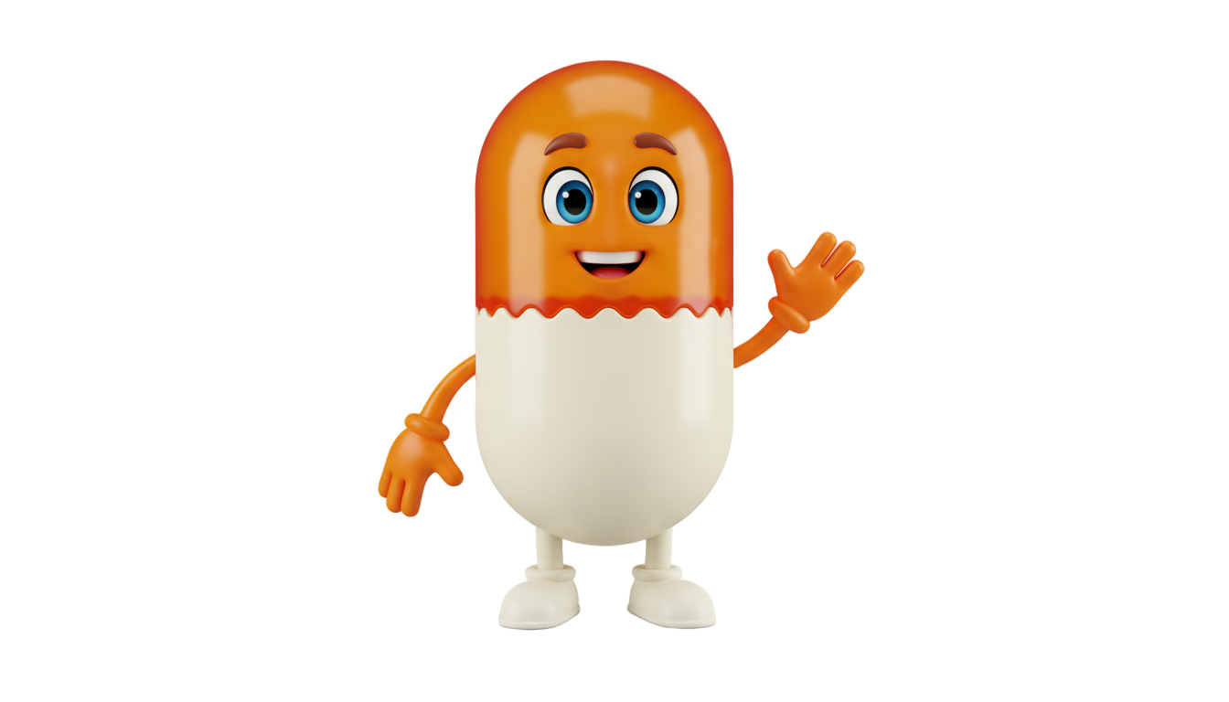 pill cartoon png PNG transparent background