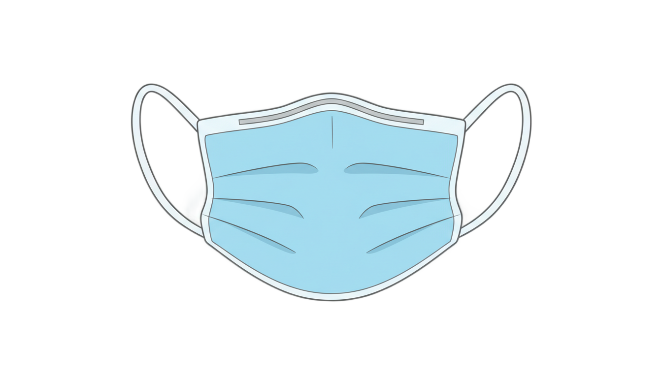 face mask logo png PNG transparent background
