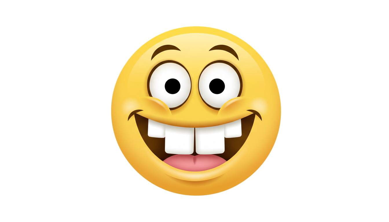 buck tooth emoji meme png PNG transparent background