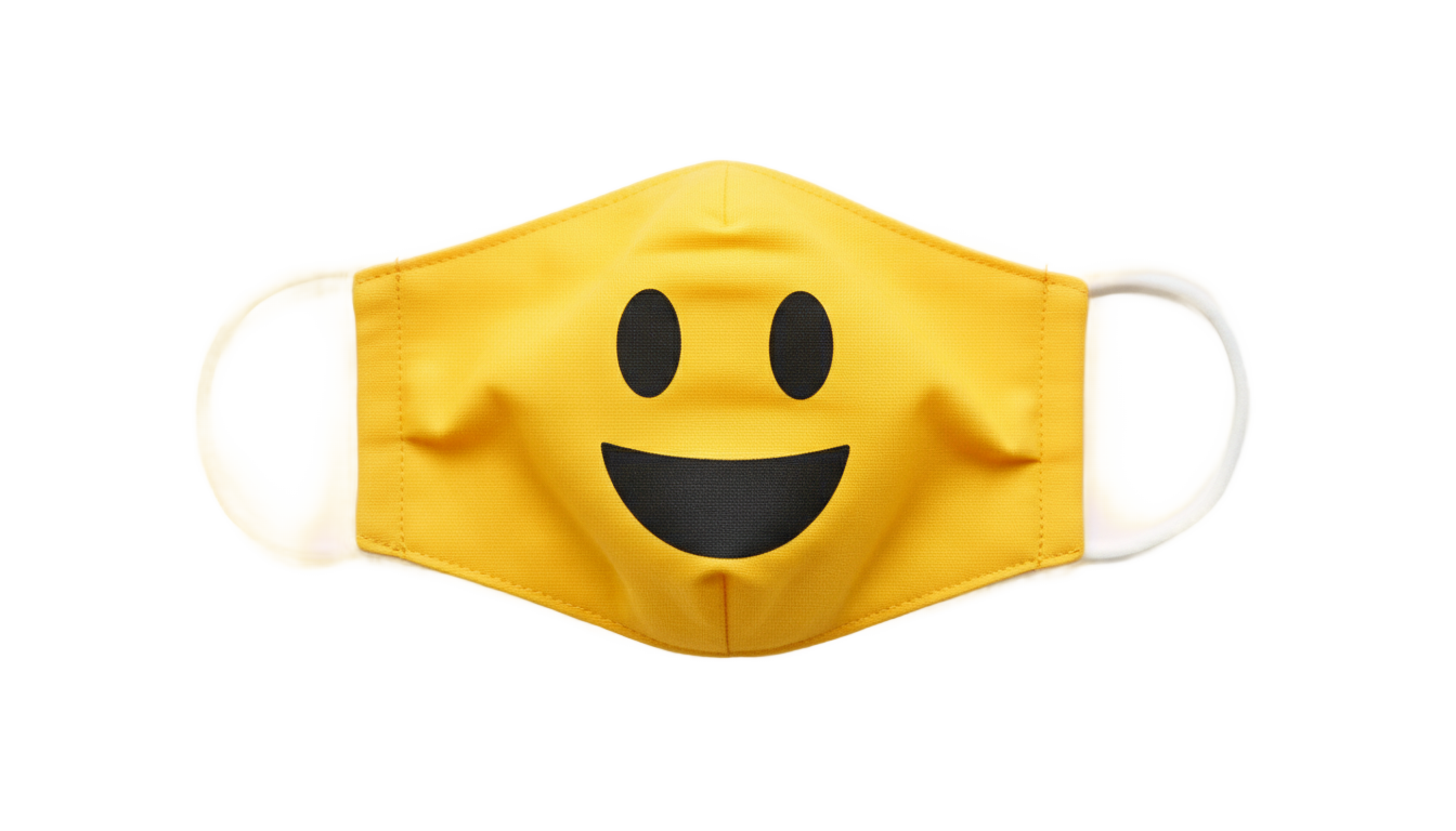 emoji face mask png PNG transparent background
