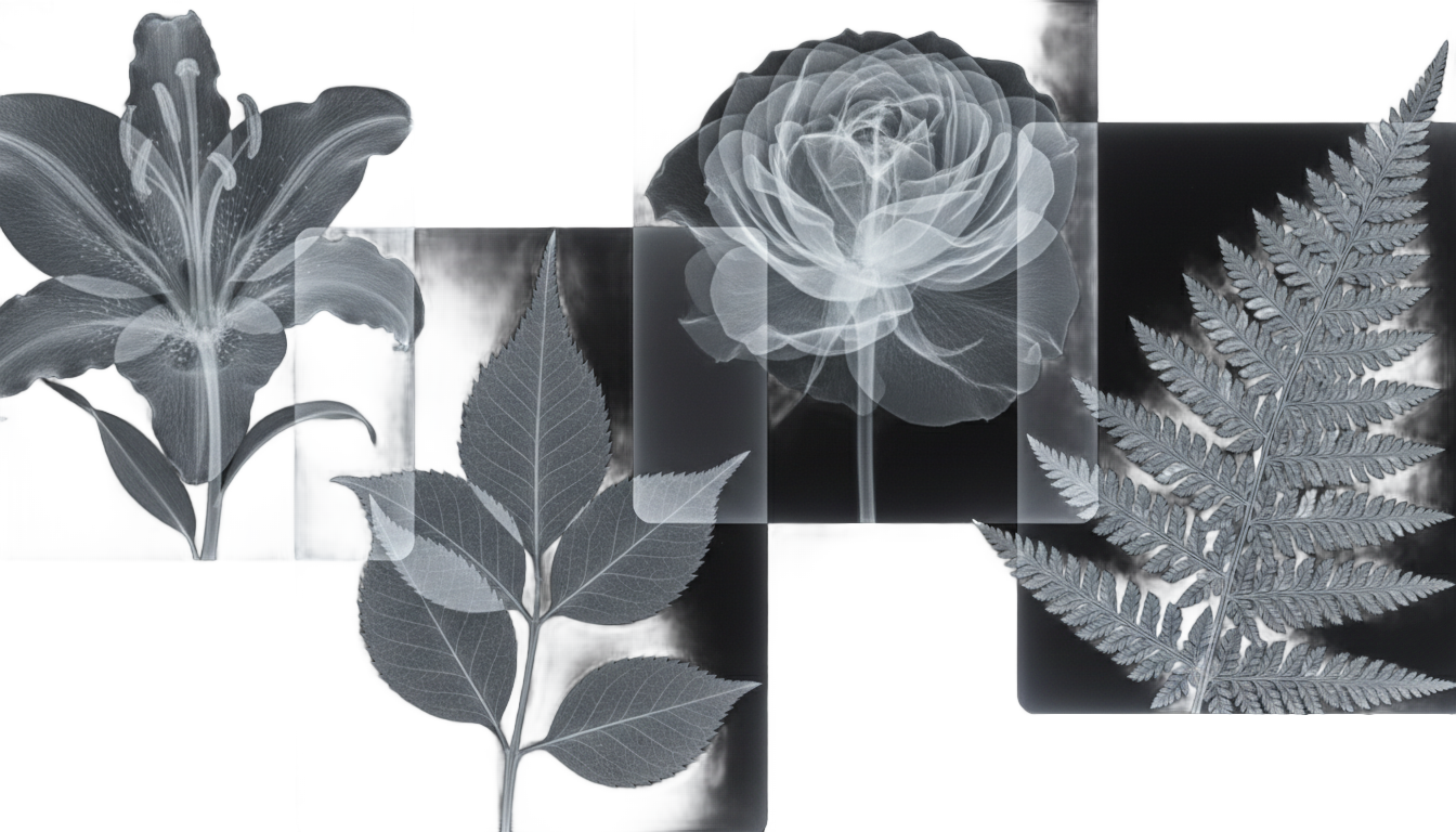 x ray flowers png PNG transparent background