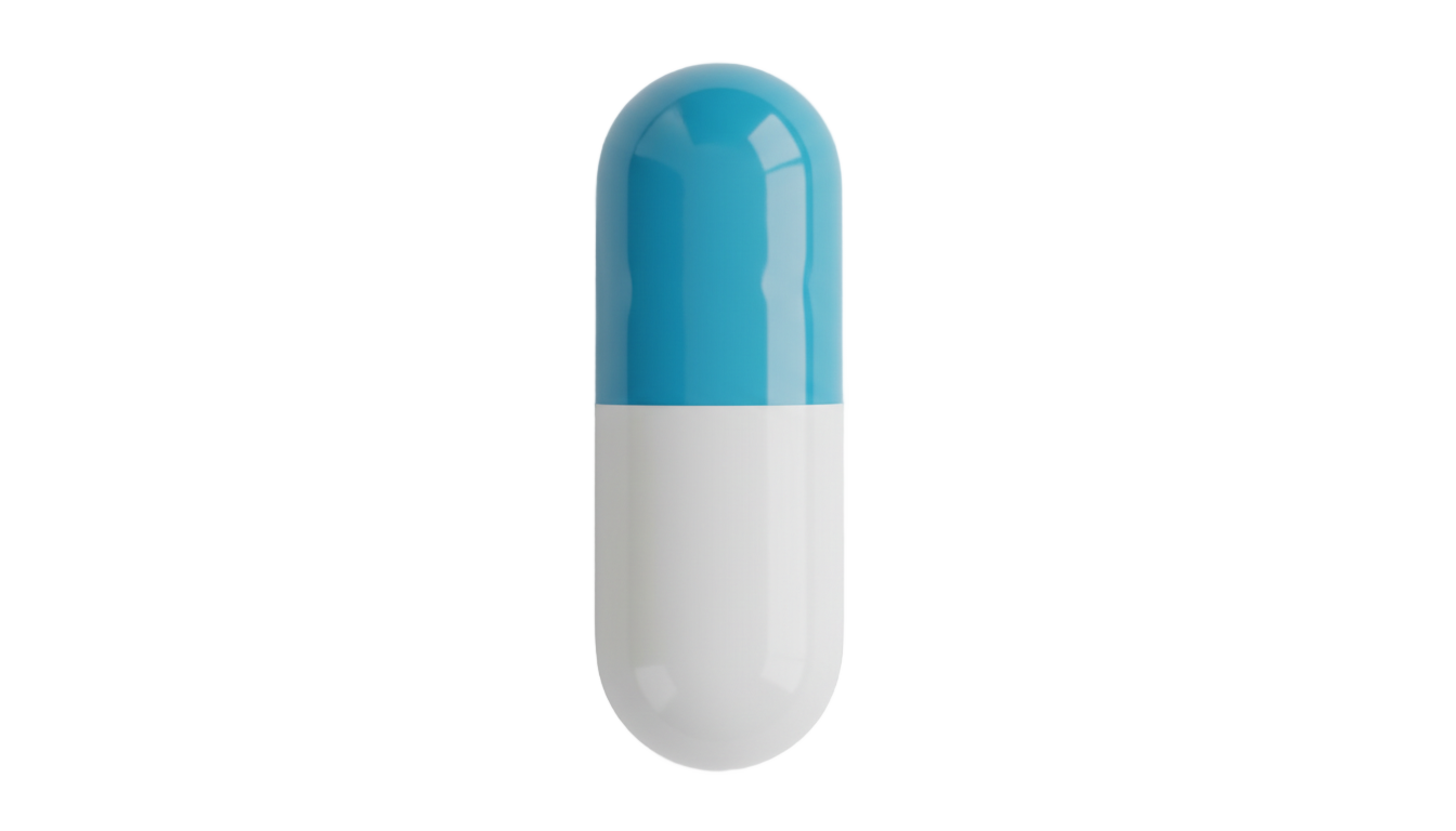 blue and white pill png PNG transparent background