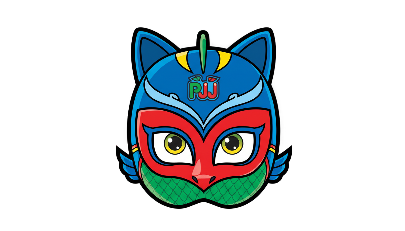 pj mask face png PNG transparent background