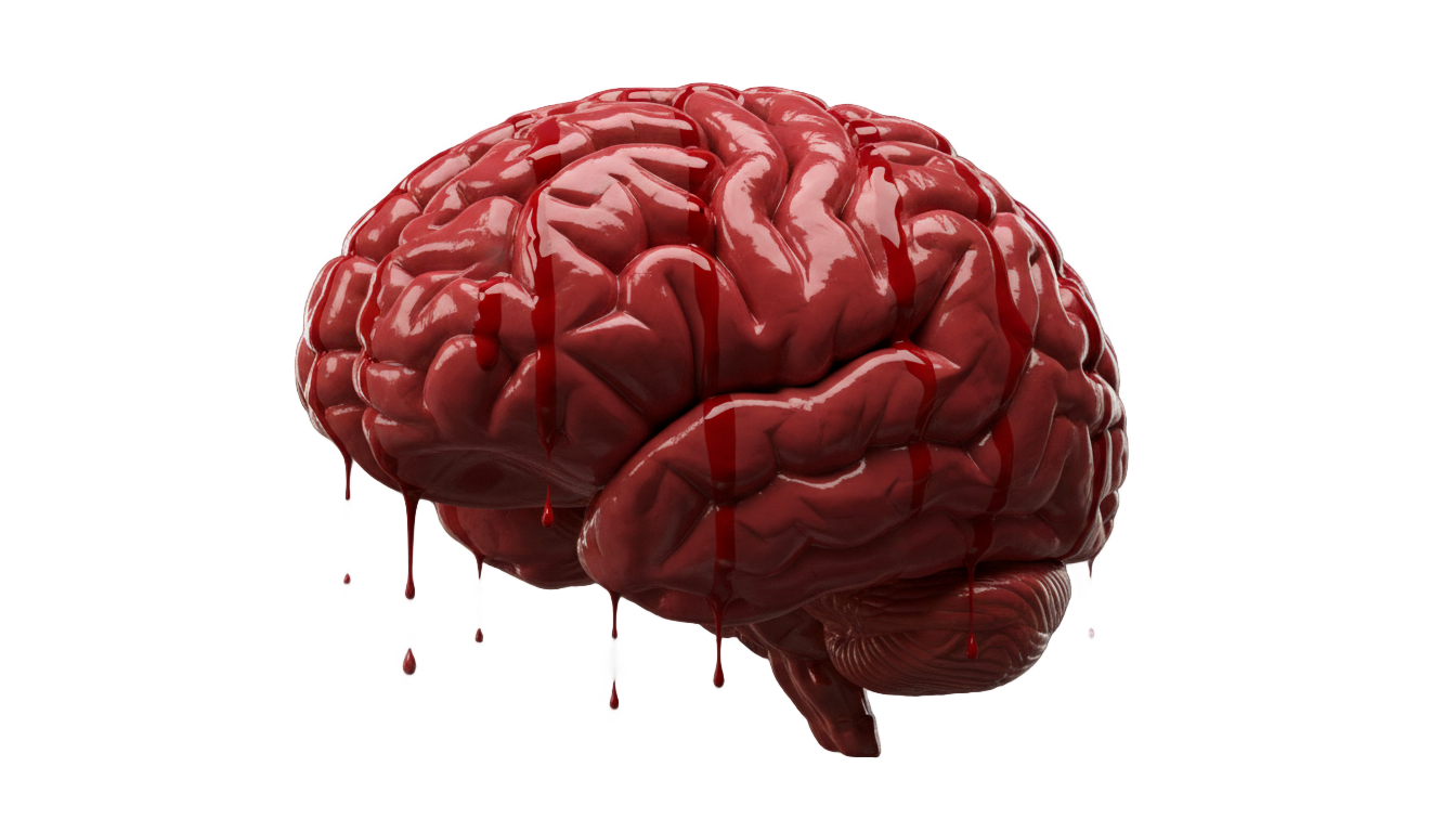 bloody brain png PNG transparent background