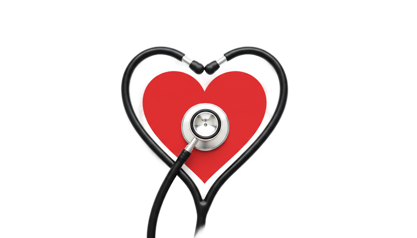 nurse heart stethoscope png PNG transparent background