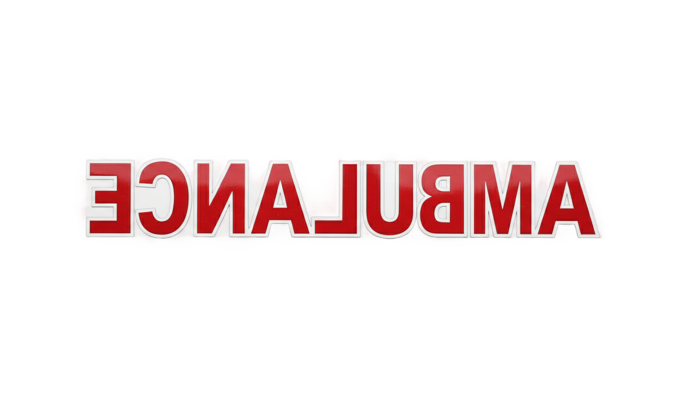 ambulance text png PNG transparent background
