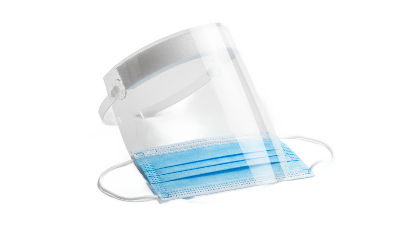 face mask and face shield png PNG transparent background