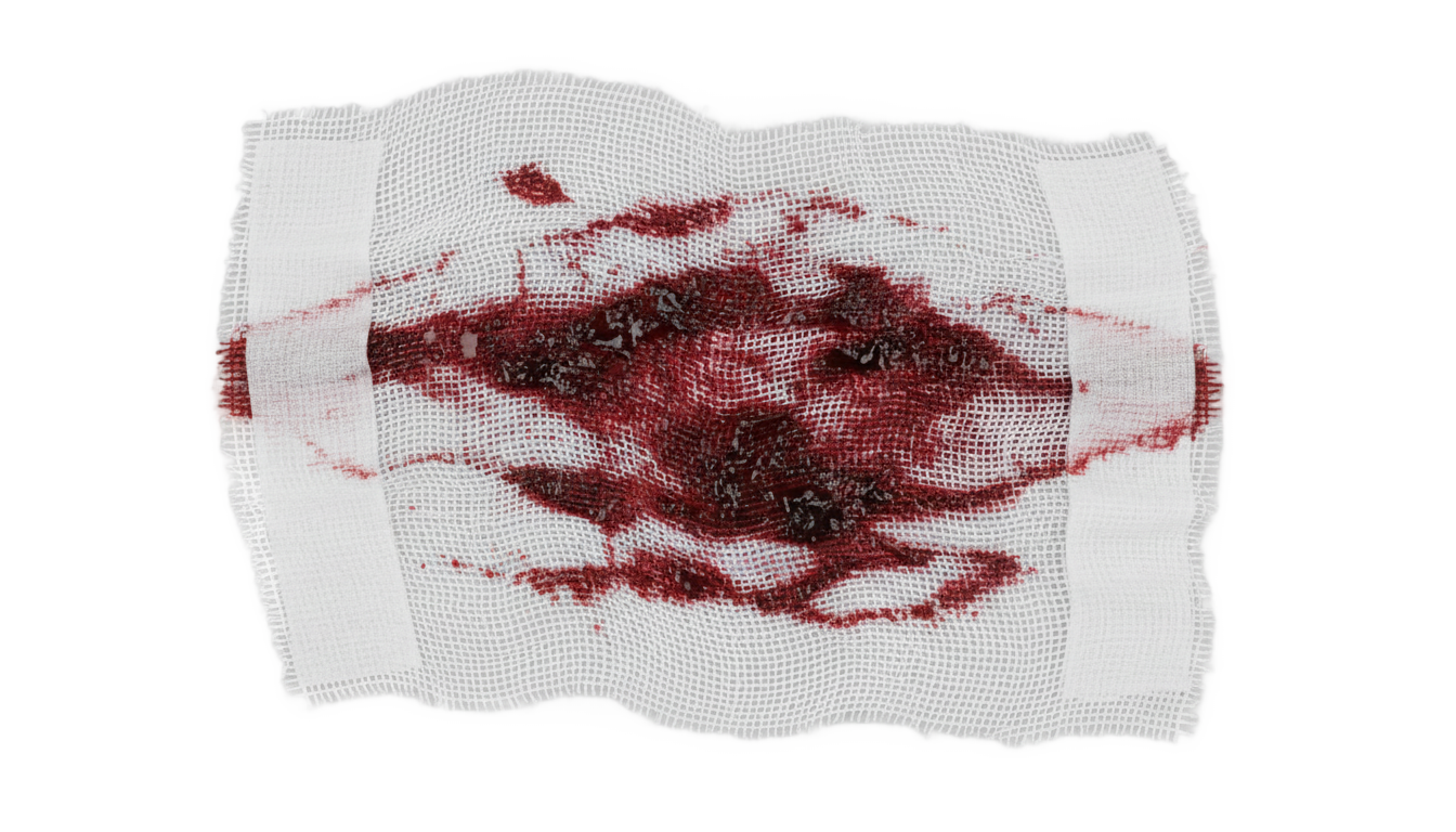 bloody bandage png PNG transparent background