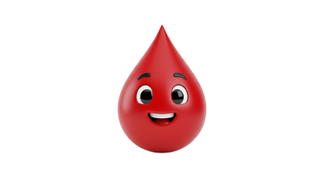 cartoon blood drop png PNG transparent background