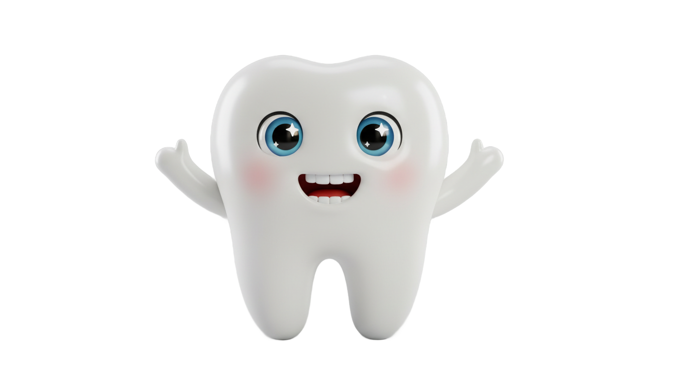 kawaii tooth png PNG transparent background