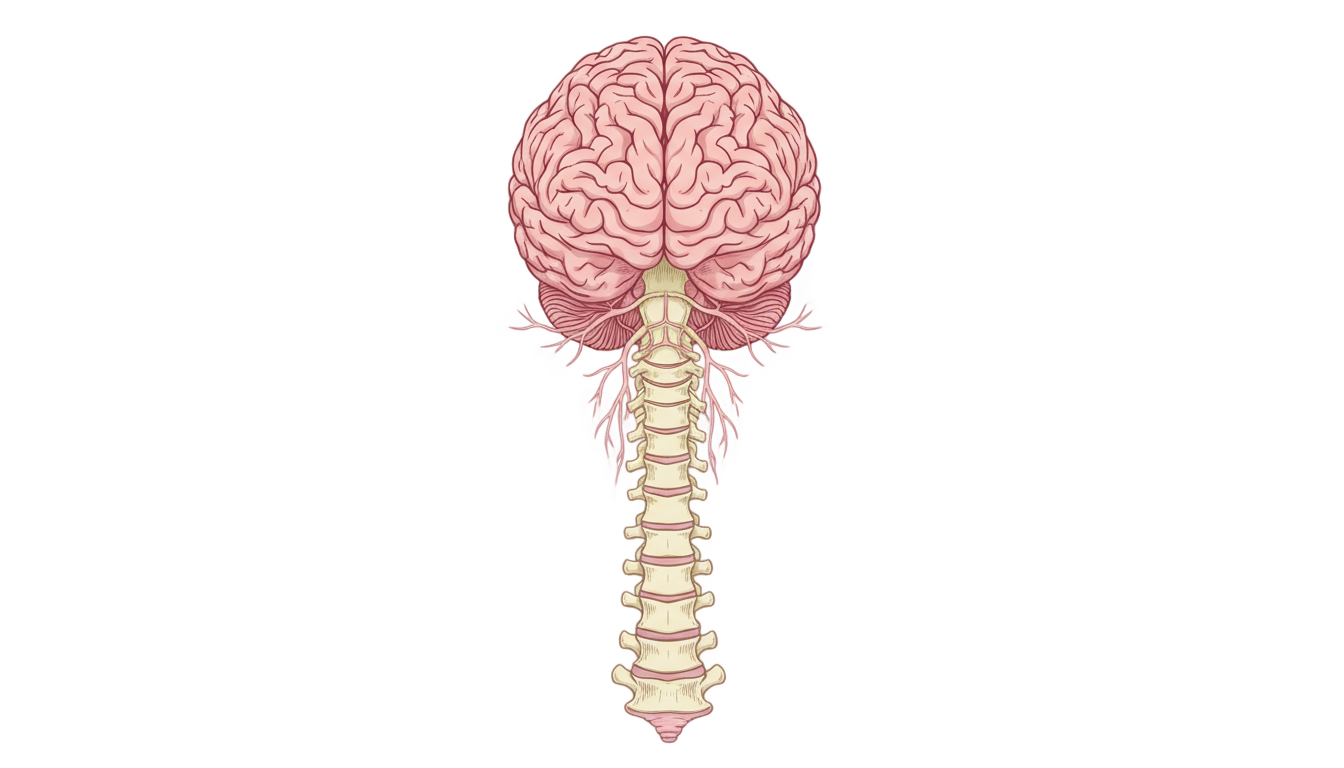 brain and spinal cord png PNG transparent background