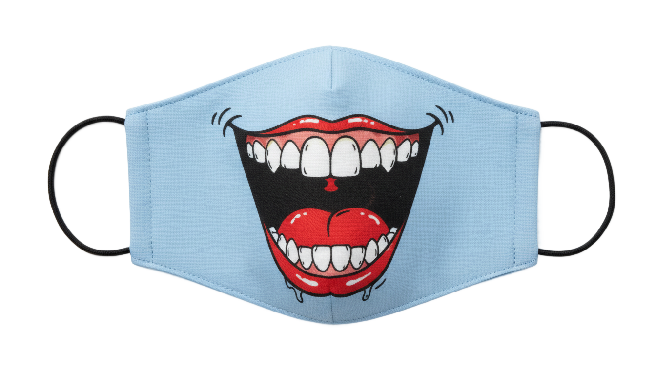 funny face mask png PNG transparent background
