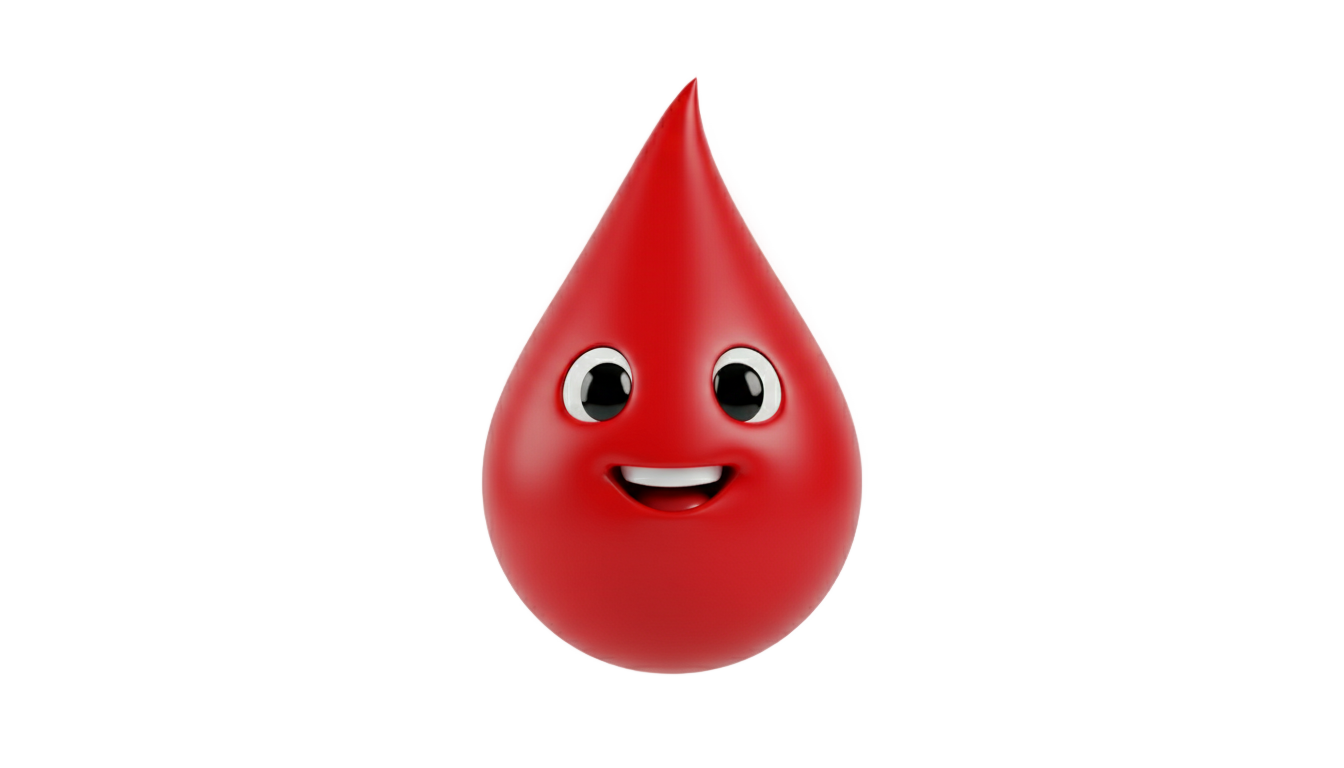 cartoon blood drop png PNG transparent background