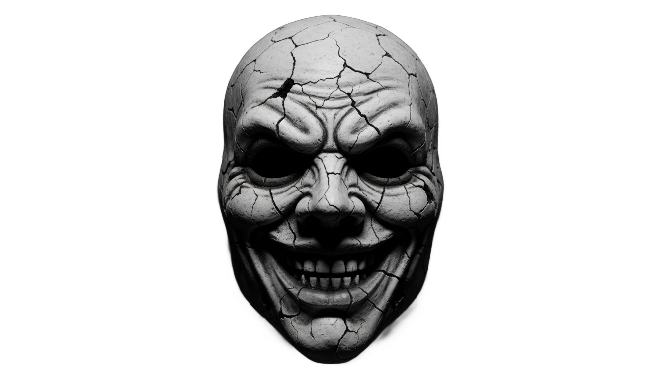 horror face mask png PNG transparent background