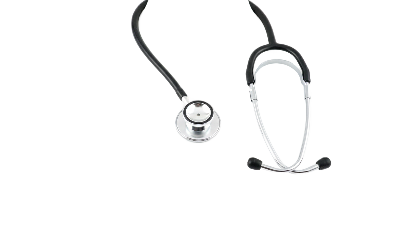 stethoscope on neck png PNG transparent background