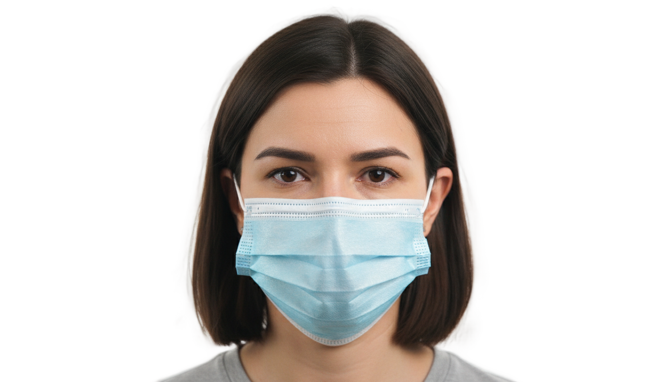 wear face mask png PNG transparent background