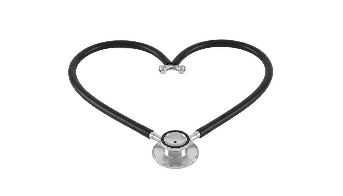 heart shaped stethoscope png PNG transparent background