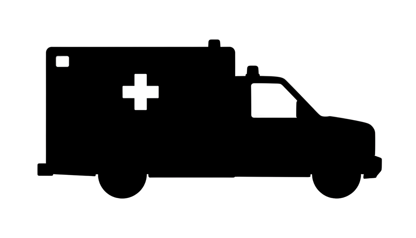 ambulance silhouette png PNG transparent background