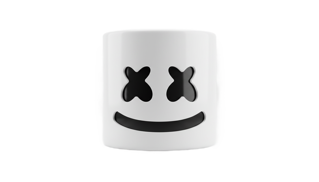 marshmello face mask png PNG transparent background
