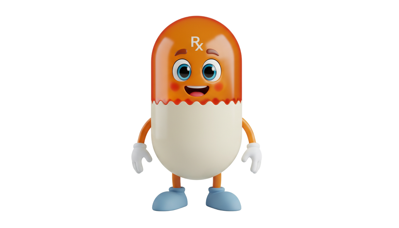 pill cartoon png PNG transparent background