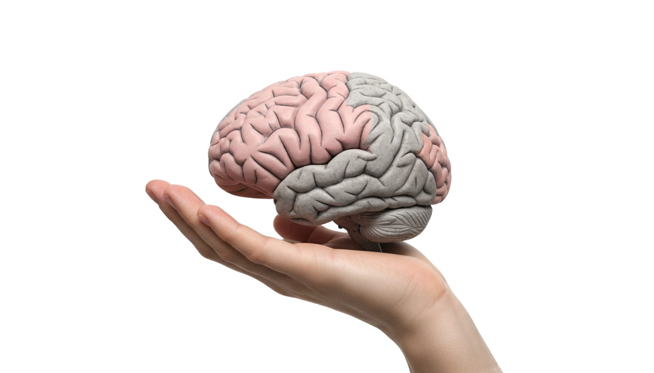 brain in hand png PNG transparent background