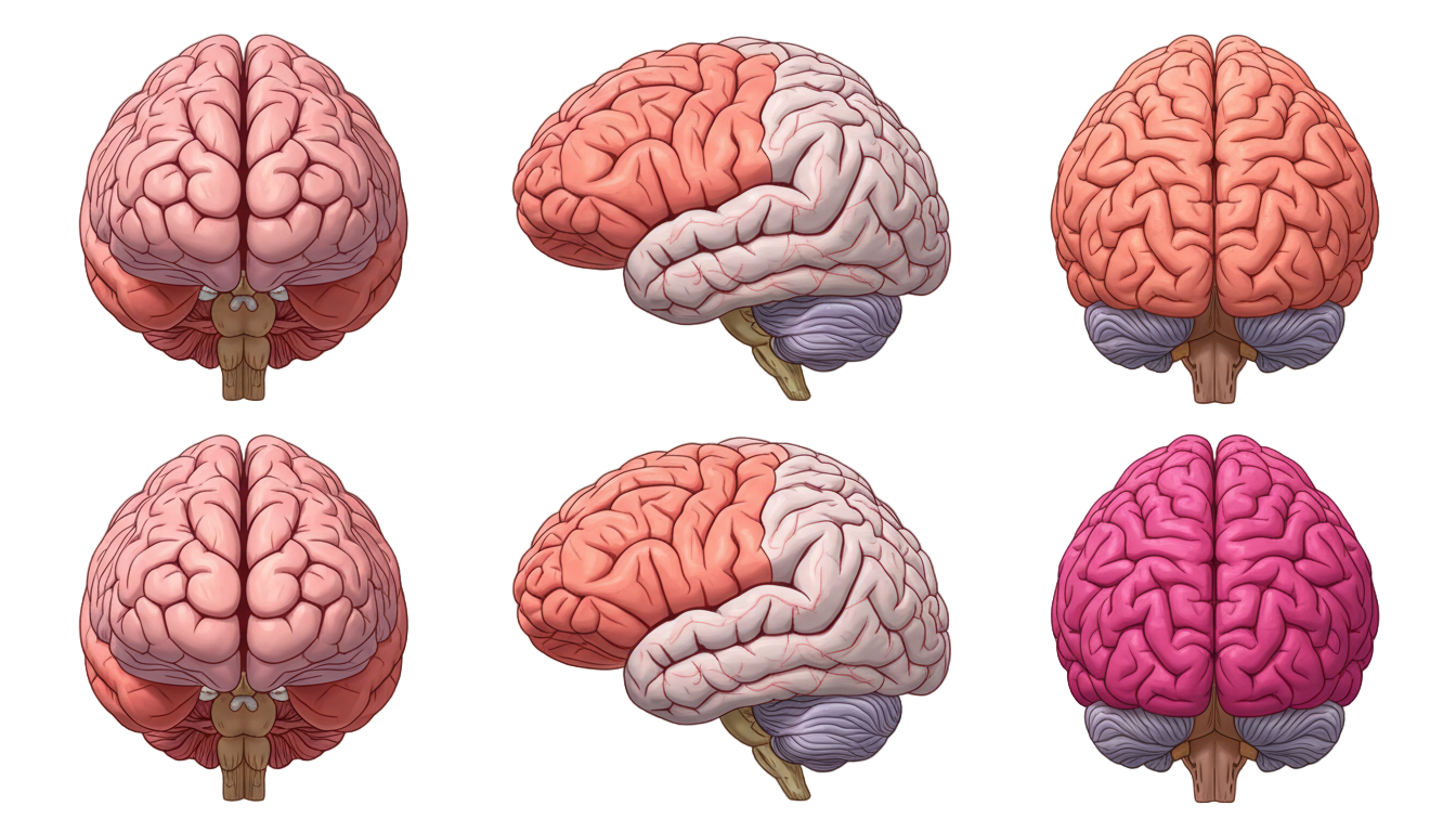 brain lobes png PNG transparent background