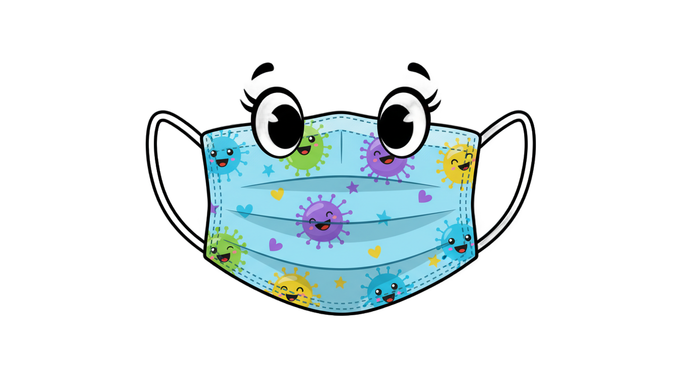 face mask png cartoon PNG transparent background