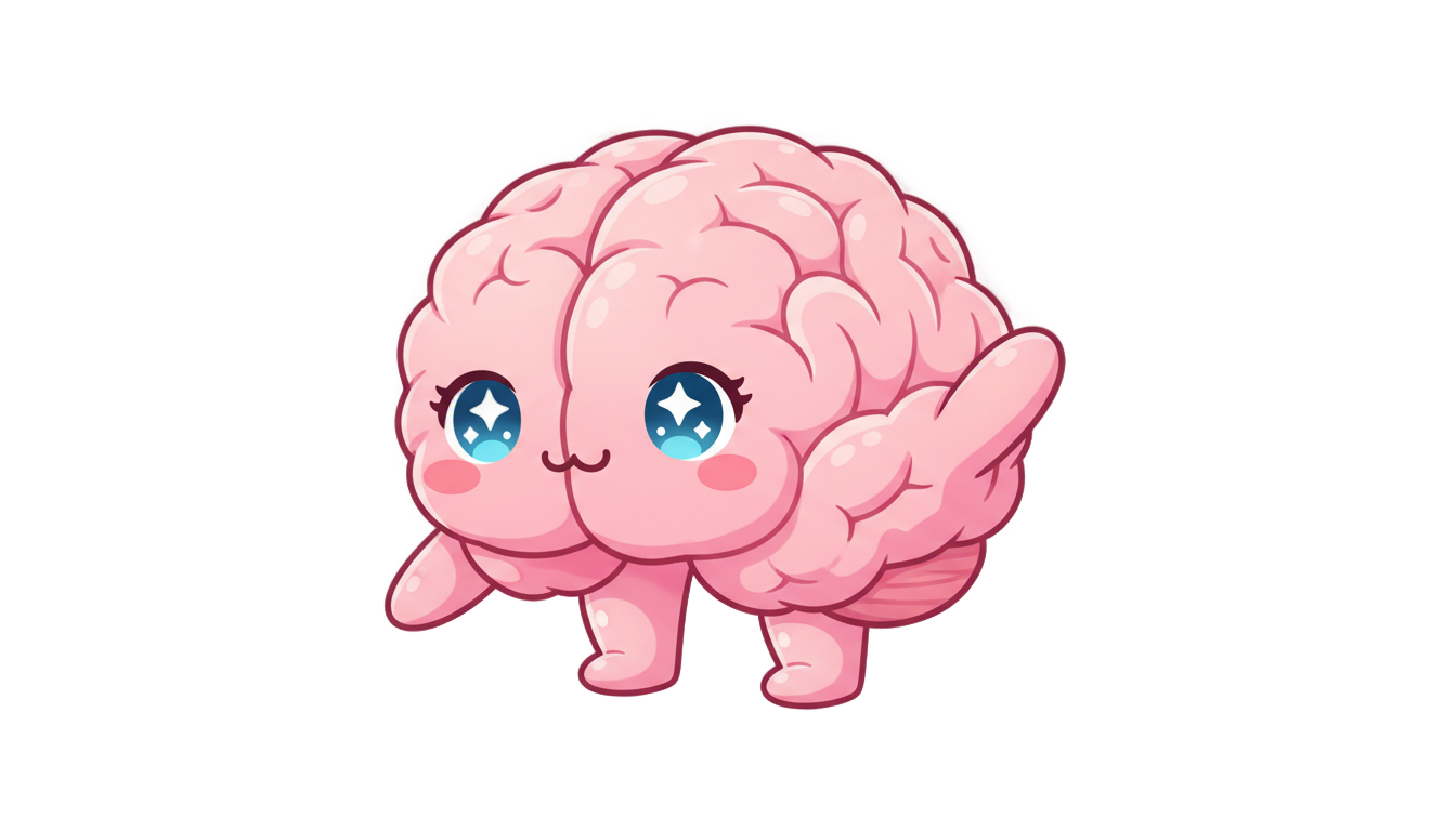 cute brain png PNG transparent background