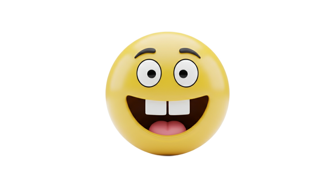 buck tooth emoji meme png PNG transparent background