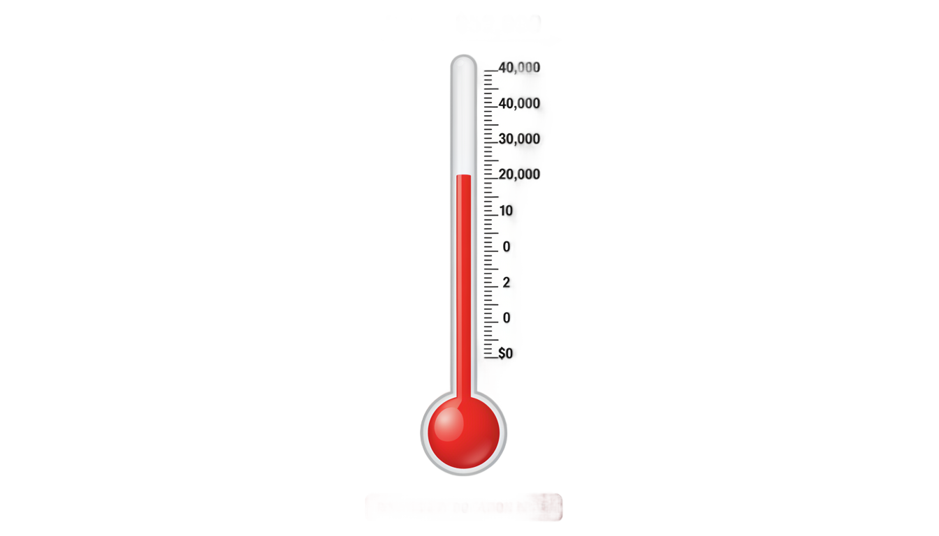 fundraising thermometer png PNG transparent background