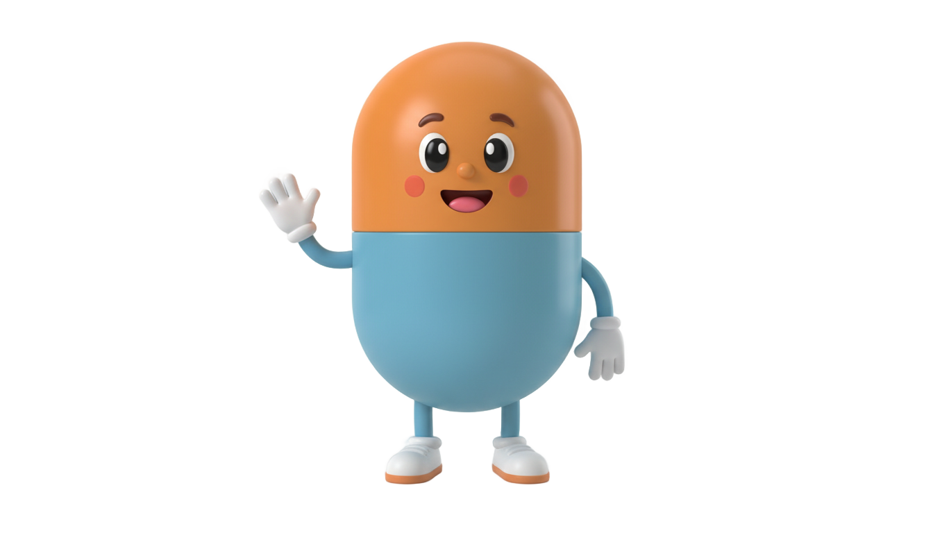 pill cartoon png PNG transparent background