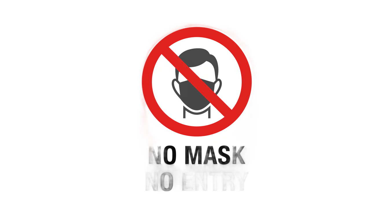 no face mask no entry png PNG transparent background