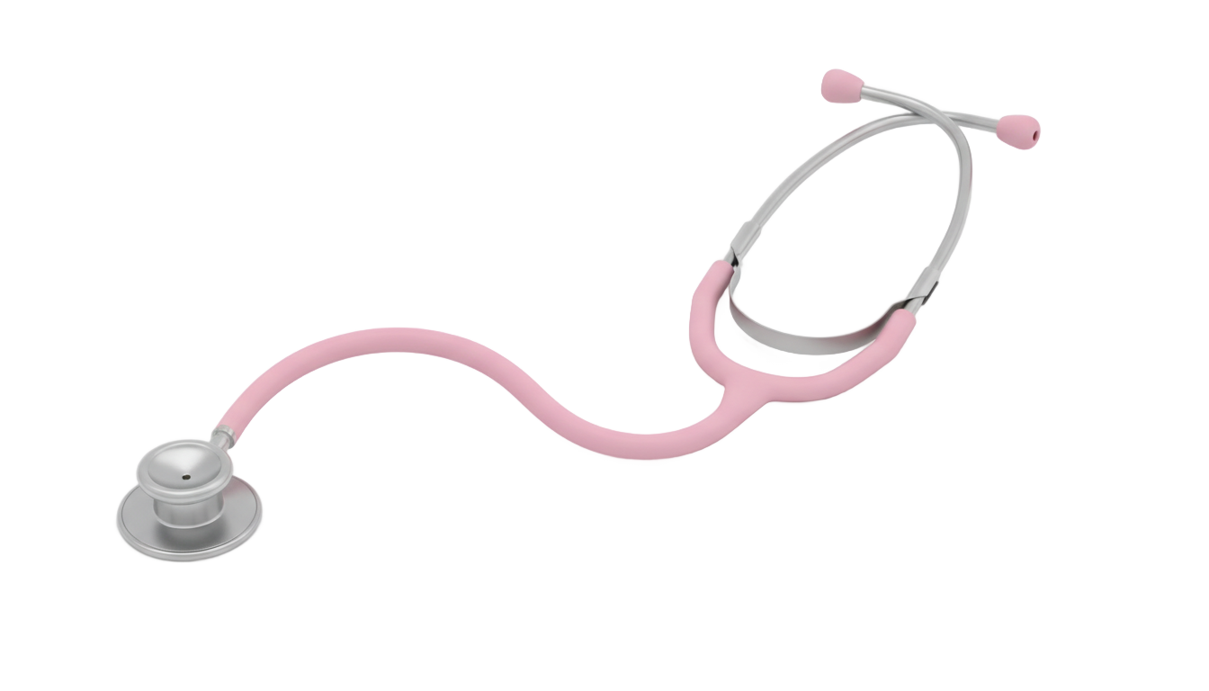 pink stethoscope png PNG transparent background