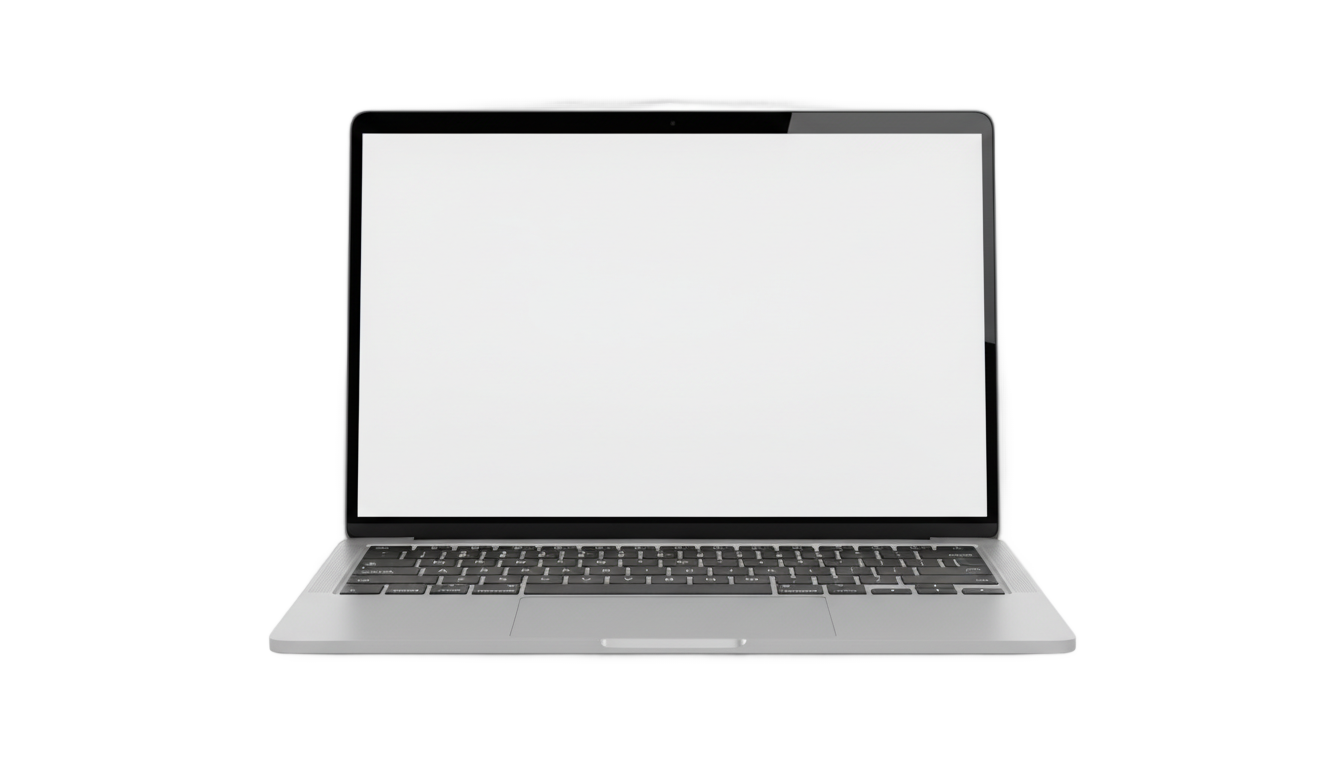 laptop screen mockup png PNG transparent background