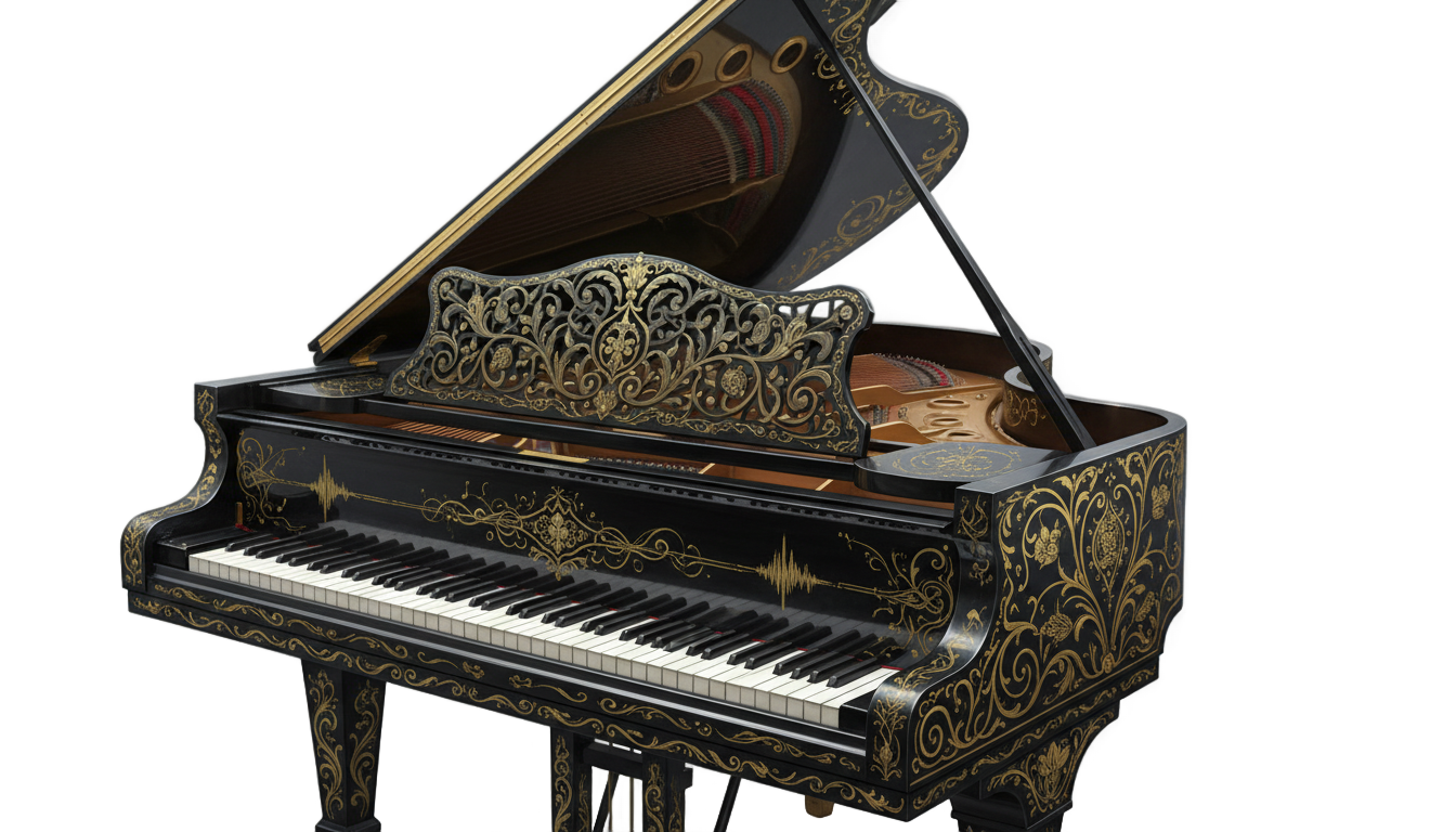 piano art png PNG transparent background