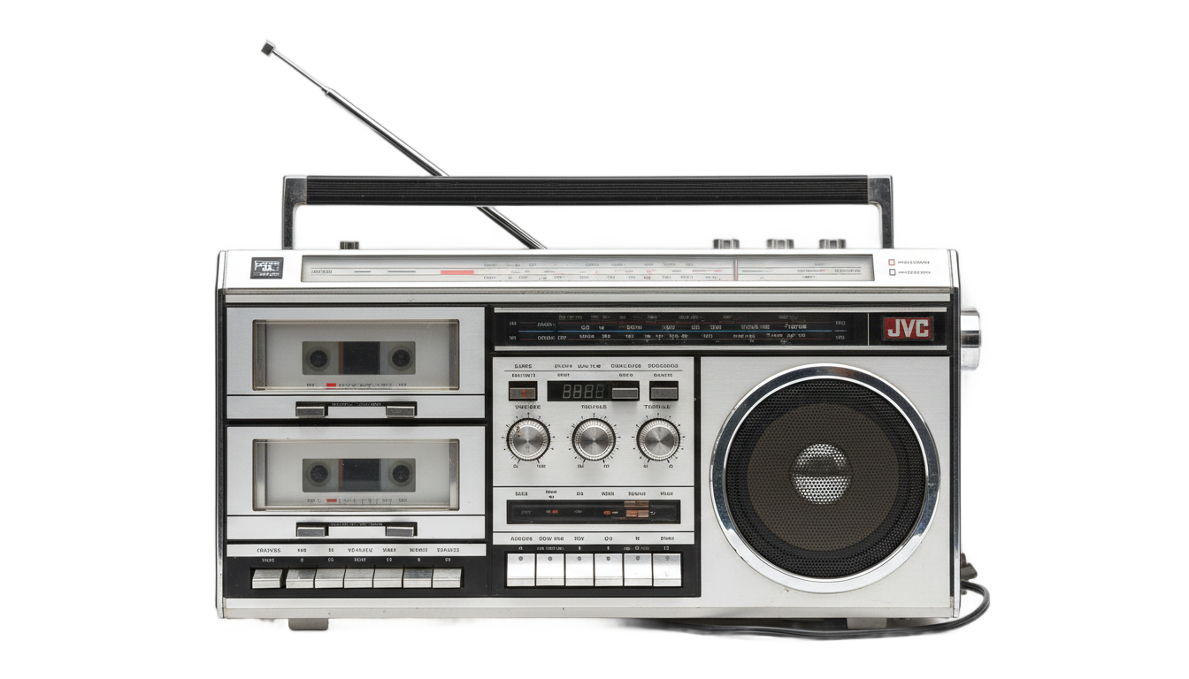 old school boombox png PNG transparent background