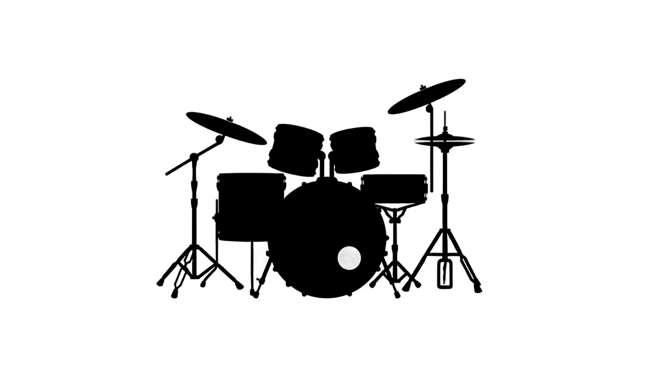 drum set logo png PNG transparent background