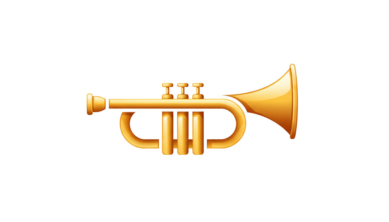trumpet logo png PNG transparent background