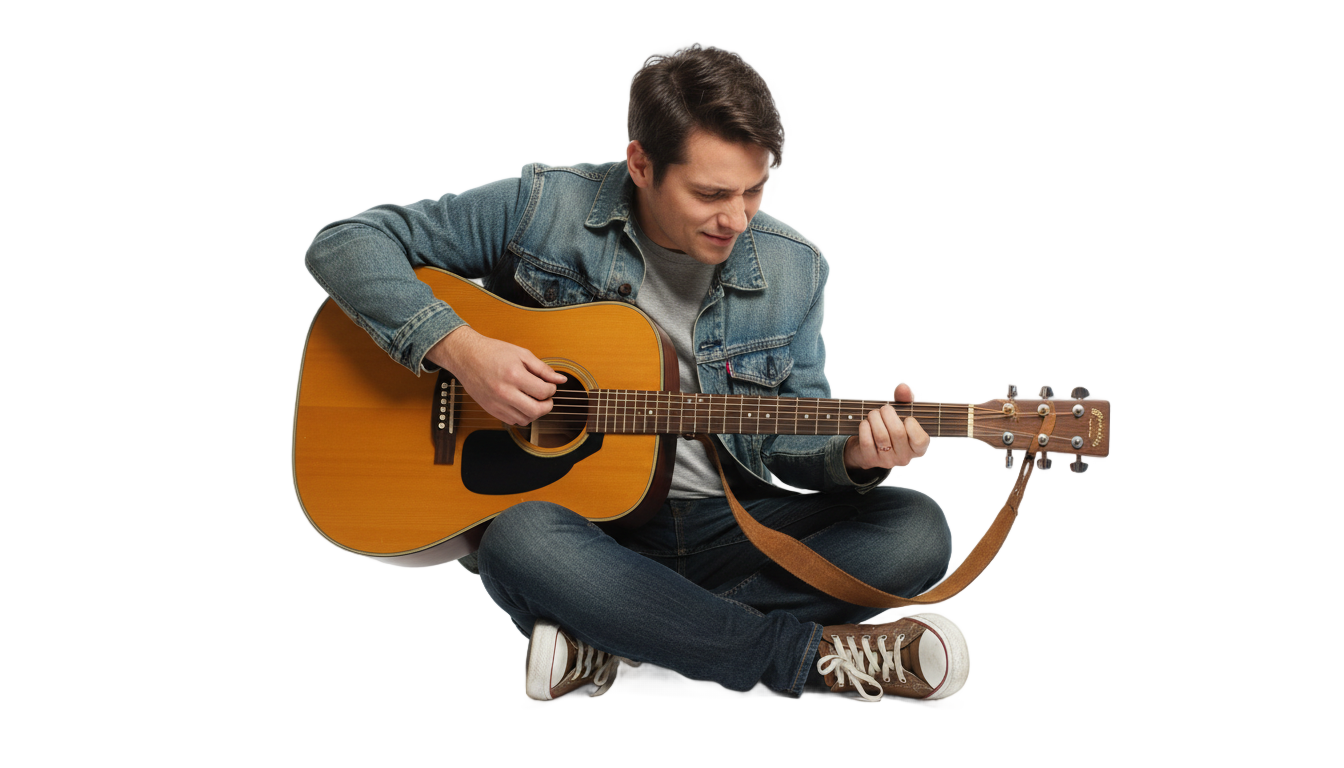 play guitar png PNG transparent background