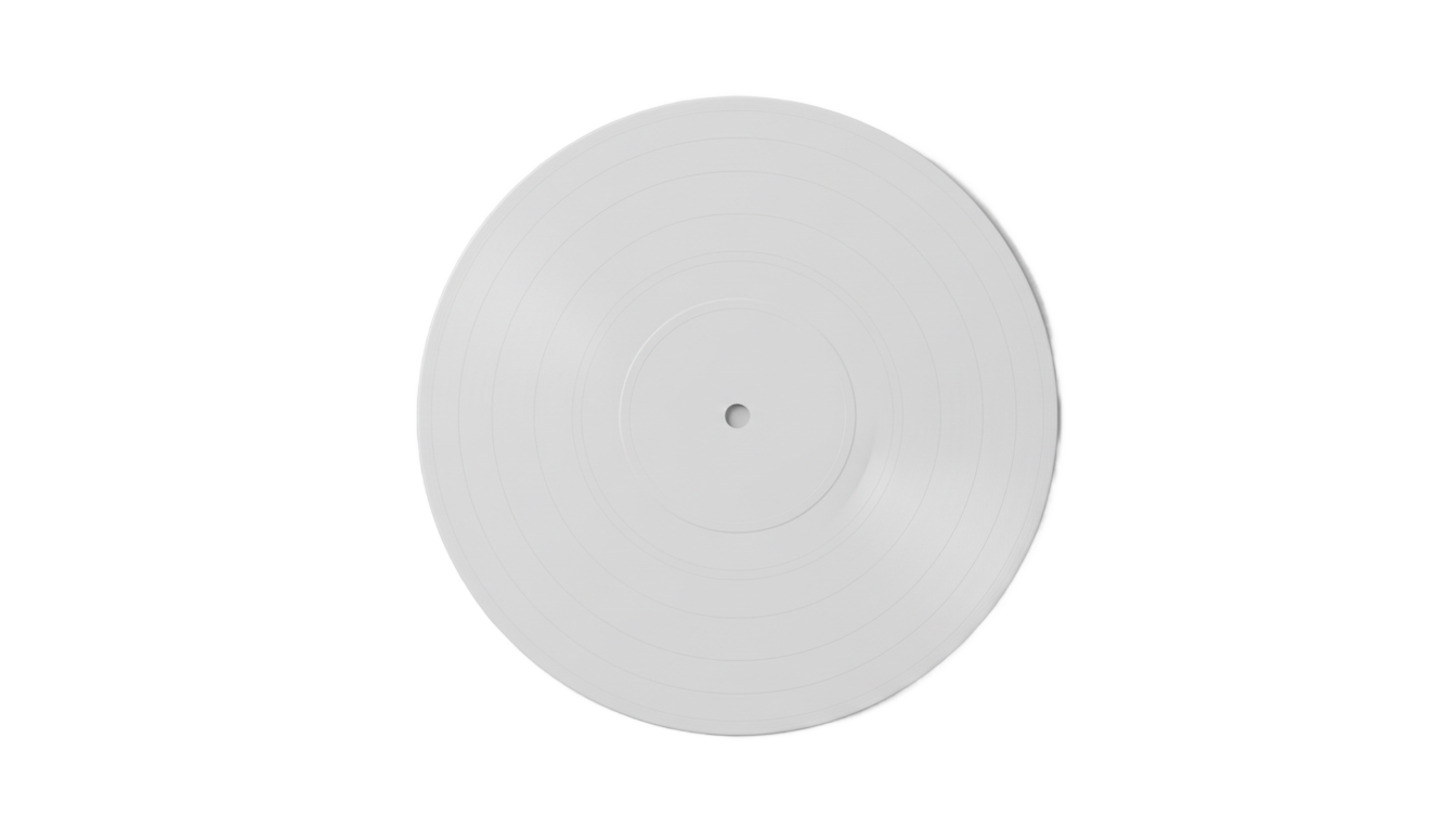 white vinyl record png PNG transparent background