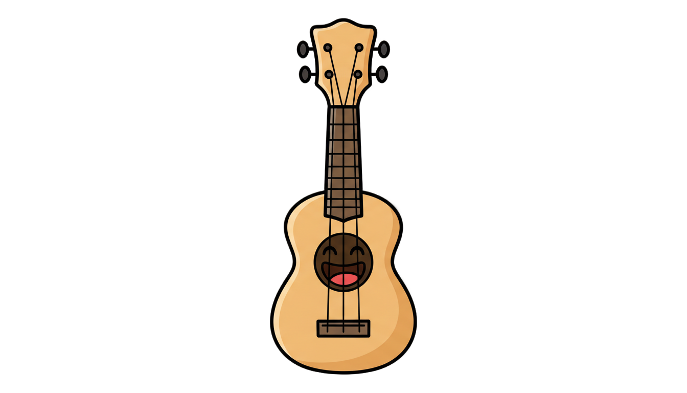 ukulele cartoon png PNG transparent background