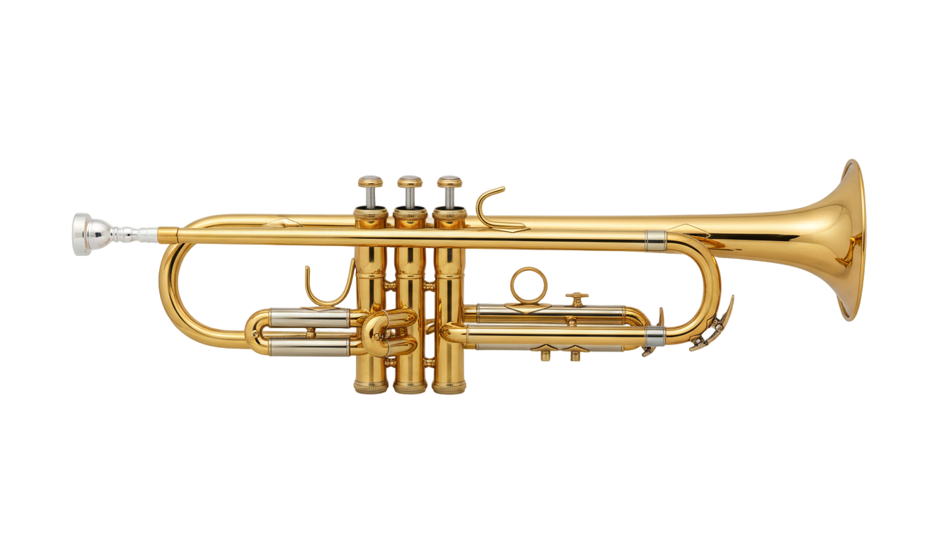 gold trumpet png PNG transparent background