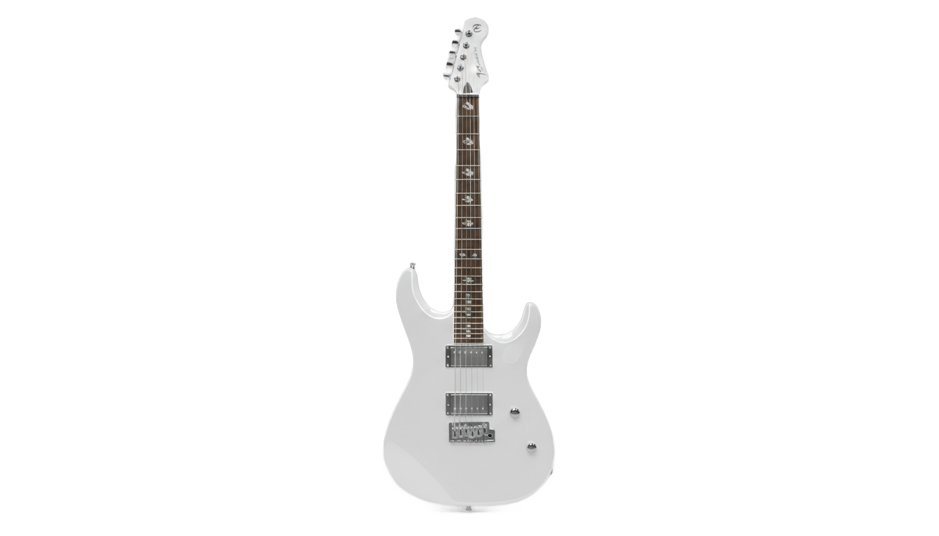 white guitar png PNG transparent background