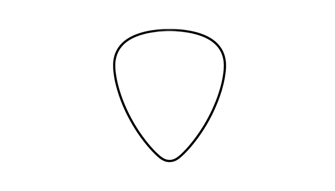 guitar pick outline png PNG transparent background
