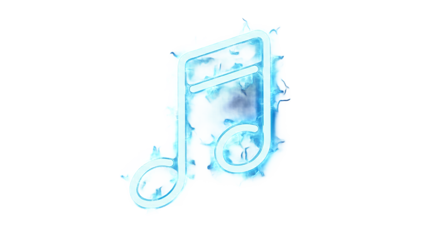 neon music note png PNG transparent background