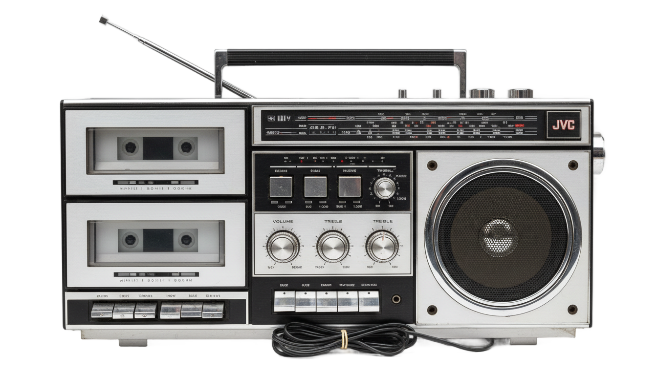 old school boombox png PNG transparent background
